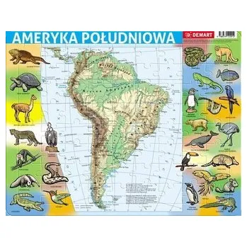 Puzzle Puzzle ramkowe - Ameryka Płd fizyczna