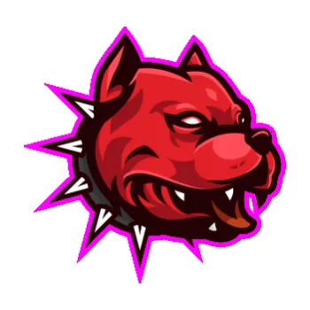 samolepka Barevný pes 004 s konturou pravá (72 - Fluorescentní růžová) SAMOLEPKA NA AUTO, NÁLEPKA, FÓLIE, POLEP, TUNING, VLASTNÍ TEXT, TISK, AUTOSAMOLEPKY.cz, POLEPY, OBRÁZEK, LOGO, 3D STICKERS