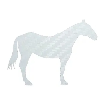 Samolepící dekorace SAMOLEPKA Kůň 005 pravá (51 - 3D karbon bílý) NA AUTO, NÁLEPKA, FÓLIE, POLEP, TUNING, VLASTNÍ TEXT, TISK, AUTOSAMOLEPKY.cz, POLEPY, OBRÁZEK, LOGO, SAMOLEPKY