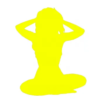 Polep vozidla Erotická žena 042 pravá (70 - Fluorescentní žlutá) SAMOLEPKA NA AUTO, NÁLEPKA, FÓLIE, POLEP, TUNING, VLASTNÍ TEXT, TISK, AUTOSAMOLEPKY.cz, POLEPY, OBRÁZEK, LOGO, 3D STICKERS