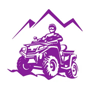 Samolepící dekorace Čtyřkolka 007 levá (14 - fialová) SAMOLEPKA NA AUTO, NÁLEPKA, FÓLIE, POLEP, TUNING, VLASTNÍ TEXT, TISK, AUTOSAMOLEPKY.cz, POLEPY, OBRÁZEK, LOGO, 3D STICKERS