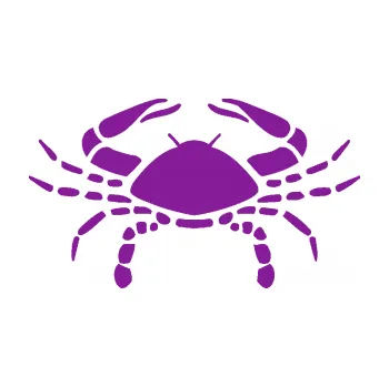 Samolepící dekorace Rak 004 (14 - fialová) SAMOLEPKA NA AUTO, NÁLEPKA, FÓLIE, POLEP, TUNING, VLASTNÍ TEXT, TISK, AUTOSAMOLEPKY.cz, POLEPY, OBRÁZEK, LOGO, 3D STICKERS