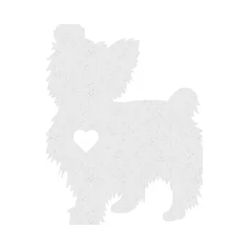 Polep vozidla SAMOLEPKA Pes 148 levá Jorkšírský teriér (84 - Ultra Metalic bílá) NA AUTO, NÁLEPKA, FÓLIE, POLEP, TUNING, VLASTNÍ TEXT, TISK, AUTOSAMOLEPKY.cz, POLEPY, OBRÁZEK, LOGO, SAMOLEPKY