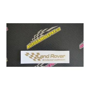 Polep vozidla SAMOLEPKA Land Rover limited edition levá (10 - červená) NA AUTO, NÁLEPKA, FÓLIE, POLEP, TUNING, VLASTNÍ TEXT, TISK, AUTOSAMOLEPKY.cz, POLEPY, OBRÁZEK, LOGO, SAMOLEPKY