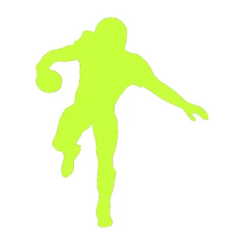 Polep vozidla Americký fotbal 006 levá (27 - limetová) SAMOLEPKA NA AUTO, NÁLEPKA, FÓLIE, POLEP, TUNING, VLASTNÍ TEXT, TISK, AUTOSAMOLEPKY.cz, POLEPY, OBRÁZEK, LOGO, 3D STICKERS