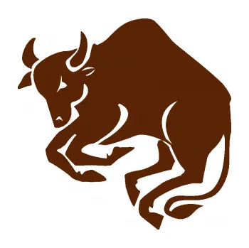 Samolepící dekorace Býk zvěrokruh 005 levá (15 - hnědá) SAMOLEPKA NA AUTO, NÁLEPKA, FÓLIE, POLEP, TUNING, VLASTNÍ TEXT, TISK, AUTOSAMOLEPKY.cz, POLEPY, OBRÁZEK, LOGO, 3D STICKERS