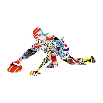 Polep vozidla Curling 003 levá (83 - Sticker bomb) SAMOLEPKA NA AUTO, NÁLEPKA, FÓLIE, POLEP, TUNING, VLASTNÍ TEXT, TISK, AUTOSAMOLEPKY.cz, POLEPY, OBRÁZEK, LOGO, 3D STICKERS