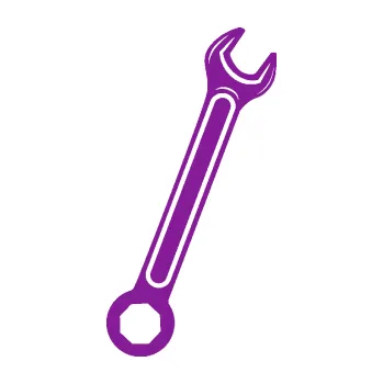 Samolepící dekorace Francouzský klíč pravá (14 - fialová) SAMOLEPKA NA AUTO, NÁLEPKA, FÓLIE, POLEP, TUNING, VLASTNÍ TEXT, TISK, AUTOSAMOLEPKY.cz, POLEPY, OBRÁZEK, LOGO, 3D STICKERS