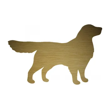 Polep vozidla SAMOLEPKA Pes 111 pravá Retrívr (64 - škrábaný kov zlatý) NA AUTO, NÁLEPKA, FÓLIE, POLEP, TUNING, VLASTNÍ TEXT, TISK, AUTOSAMOLEPKY.cz, POLEPY, OBRÁZEK, LOGO, SAMOLEPKY