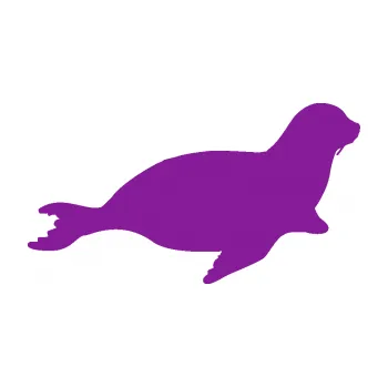 Samolepící dekorace Lachtan 001 pravá (14 - fialová) SAMOLEPKA NA AUTO, NÁLEPKA, FÓLIE, POLEP, TUNING, VLASTNÍ TEXT, TISK, AUTOSAMOLEPKY.cz, POLEPY, OBRÁZEK, LOGO, 3D STICKERS