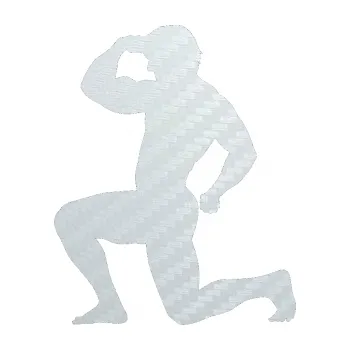 Polep vozidla SAMOLEPKA Kulturista 007 levá (51 - 3D karbon bílý) NA AUTO, NÁLEPKA, FÓLIE, POLEP, TUNING, VLASTNÍ TEXT, TISK, AUTOSAMOLEPKY.cz, POLEPY, OBRÁZEK, LOGO, SAMOLEPKY