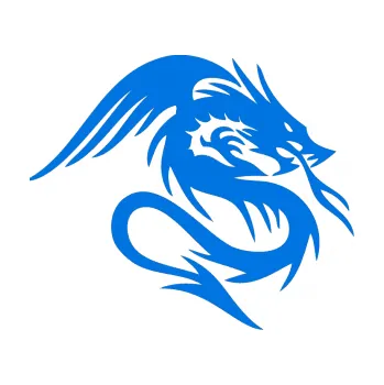 Samolepicí dekorace na vozidlo Dragon 039 pravá (11 - modrá oceán) SAMOLEPKA NA AUTO, NÁLEPKA, FÓLIE, POLEP, TUNING, VLASTNÍ TEXT, TISK, AUTOSAMOLEPKY.cz, POLEPY, OBRÁZEK, LOGO, 3D STICKERS