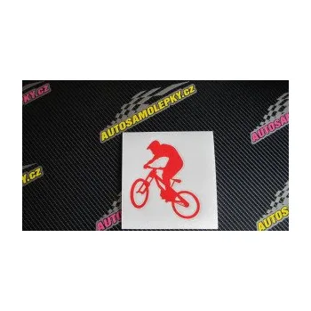 Polep vozidla SAMOLEPKA Biker 002 levá (10 - červená) NA AUTO, NÁLEPKA, FÓLIE, POLEP, TUNING, VLASTNÍ TEXT, TISK, AUTOSAMOLEPKY.cz, POLEPY, OBRÁZEK, LOGO, SAMOLEPKY