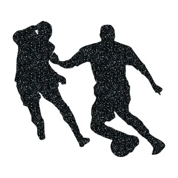 Samolepicí dekorace na vozidlo Fotbalista 045 pravá (85 - Ultra Metalic černá) SAMOLEPKA NA AUTO, NÁLEPKA, FÓLIE, POLEP, TUNING, VLASTNÍ TEXT, TISK, AUTOSAMOLEPKY.cz, POLEPY, OBRÁZEK, LOGO, 3D STICKERS