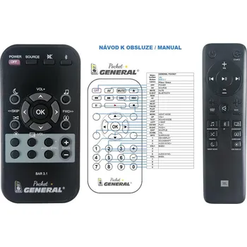 Dálkový ovladač General JBL Bar 3.1 - dálkový ovladač duplikát