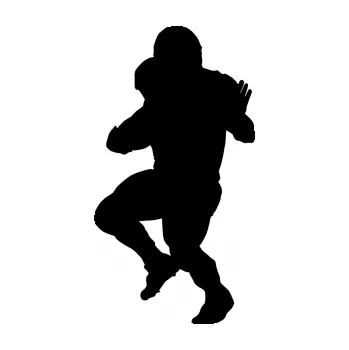 Polep vozidla Americký fotbal 009 levá (01 - černá) SAMOLEPKA NA AUTO, NÁLEPKA, FÓLIE, POLEP, TUNING, VLASTNÍ TEXT, TISK, AUTOSAMOLEPKY.cz, POLEPY, OBRÁZEK, LOGO, 3D STICKERS