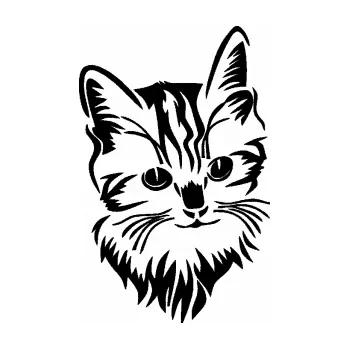 Samolepící dekorace SAMOLEPKA Kočka 018 pravá (01 - černá) NA AUTO, NÁLEPKA, FÓLIE, POLEP, TUNING, VLASTNÍ TEXT, TISK, AUTOSAMOLEPKY.cz, POLEPY, OBRÁZEK, LOGO, SAMOLEPKY