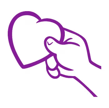 Samolepící dekorace Ruka se srdíčkem levá (14 - fialová) SAMOLEPKA NA AUTO, NÁLEPKA, FÓLIE, POLEP, TUNING, VLASTNÍ TEXT, TISK, AUTOSAMOLEPKY.cz, POLEPY, OBRÁZEK, LOGO, 3D STICKERS