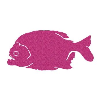 Polep vozidla SAMOLEPKA NA AUTO Piraňa 001 levá dravá ryba (90 - Ultra Metalic růžová) NÁLEPKA, FÓLIE, POLEP, TUNING, VLASTNÍ TEXT, TISK, AUTOSAMOLEPKY.cz, POLEPY, OBRÁZEK, LOGO, SAMOLEPKY