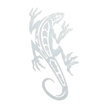 Samolepící dekorace Ještěrka 013 pravá (51 - 3D karbon bílý) SAMOLEPKA NA AUTO, NÁLEPKA, FÓLIE, POLEP, TUNING, VLASTNÍ TEXT, TISK, AUTOSAMOLEPKY.cz, POLEPY, OBRÁZEK, LOGO, 3D STICKERS