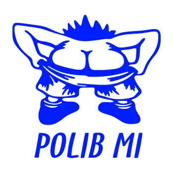 Autodoplněk Samolepka na auto Polib mi (19 - modrá dynamic) NÁLEPKA, FÓLIE, POLEPY, TUNING, VLASTNÍ TEXT, TISK, AUTOSAMOLEPKY.cz, SAMOLEPKY, OBRÁZEK, LOGO, VÝROBA, PRODEJ