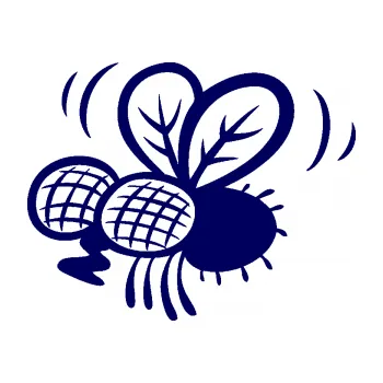 Samolepící dekorace SAMOLEPKA Moucha 002 levá (23 - tmavě modrá) NA AUTO, NÁLEPKA, FÓLIE, POLEP, TUNING, VLASTNÍ TEXT, TISK, AUTOSAMOLEPKY.cz, POLEPY, OBRÁZEK, LOGO, SAMOLEPKY