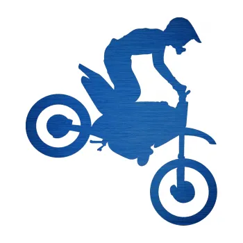 Samolepící dekorace SAMOLEPKA Motorka 015 pravá motokros (65 - škrábaný kov modrý) NA AUTO, NÁLEPKA, FÓLIE, POLEP, TUNING, VLASTNÍ TEXT, TISK, AUTOSAMOLEPKY.cz, POLEPY, OBRÁZEK, LOGO, SAMOLEPKY