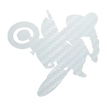 Samolepící dekorace SAMOLEPKA Motorka 033 pravá motokros (51 - 3D karbon bílý) NA AUTO, NÁLEPKA, FÓLIE, POLEP, TUNING, VLASTNÍ TEXT, TISK, AUTOSAMOLEPKY.cz, POLEPY, OBRÁZEK, LOGO, SAMOLEPKY