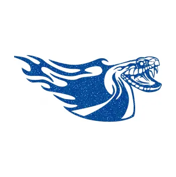 Samolepicí dekorace na vozidlo Animal flames 082 pravá kobra (88 - Ultra Metalic modrá) SAMOLEPKA NA AUTO, NÁLEPKA, FÓLIE, POLEP, TUNING, VLASTNÍ TEXT, TISK, AUTOSAMOLEPKY.cz, POLEPY, OBRÁZEK, LOGO, 3D STICKERS