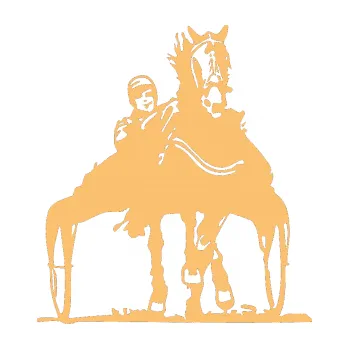 Samolepící dekorace SAMOLEPKA Kůň klusák pravá (08 - béžová) NA AUTO, NÁLEPKA, FÓLIE, POLEP, TUNING, VLASTNÍ TEXT, TISK, AUTOSAMOLEPKY.cz, POLEPY, OBRÁZEK, LOGO, SAMOLEPKY