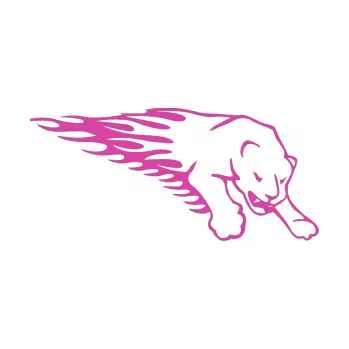 Samolepicí dekorace na vozidlo Animal flames 020 pravá puma (16 - růžová) SAMOLEPKA NA AUTO, NÁLEPKA, FÓLIE, POLEP, TUNING, VLASTNÍ TEXT, TISK, AUTOSAMOLEPKY.cz, POLEPY, OBRÁZEK, LOGO, 3D STICKERS