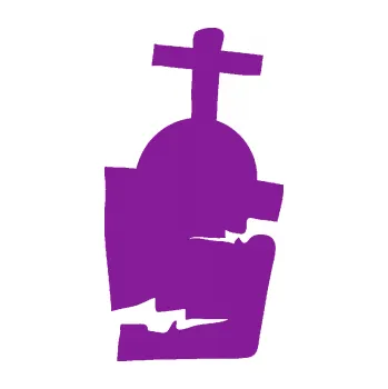 Samolepící dekorace Halloween 014 pravá náhrobek (14 - fialová) SAMOLEPKA NA AUTO, NÁLEPKA, FÓLIE, POLEP, TUNING, VLASTNÍ TEXT, TISK, AUTOSAMOLEPKY.cz, POLEPY, OBRÁZEK, LOGO, 3D STICKERS