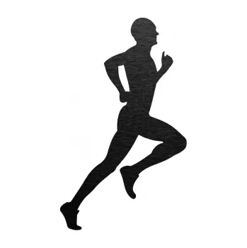 Polep vozidla Běžec 004 pravá (63 - škrábaný kov černý) SAMOLEPKA NA AUTO, NÁLEPKA, FÓLIE, POLEP, TUNING, VLASTNÍ TEXT, TISK, AUTOSAMOLEPKY.cz, POLEPY, OBRÁZEK, LOGO, 3D STICKERS