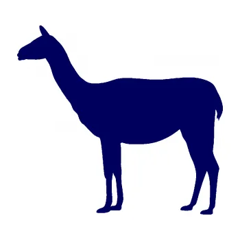 Samolepící dekorace SAMOLEPKA Lama 001 levá (23 - tmavě modrá) NA AUTO, NÁLEPKA, FÓLIE, POLEP, TUNING, VLASTNÍ TEXT, TISK, AUTOSAMOLEPKY.cz, POLEPY, OBRÁZEK, LOGO, SAMOLEPKY