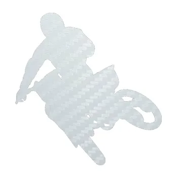 Samolepící dekorace SAMOLEPKA Motorka 025 levá motokros (51 - 3D karbon bílý) NA AUTO, NÁLEPKA, FÓLIE, POLEP, TUNING, VLASTNÍ TEXT, TISK, AUTOSAMOLEPKY.cz, POLEPY, OBRÁZEK, LOGO, SAMOLEPKY