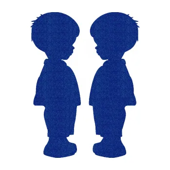 samolepka Dítě v autě 073 dva chlapečci sourozenci (89 - Ultra Metalic modrá tmavá) SAMOLEPKA NA AUTO, NÁLEPKA, FÓLIE, POLEP, TUNING, VLASTNÍ TEXT, TISK, AUTOSAMOLEPKY.cz, POLEPY, OBRÁZEK, LOGO, 3D STICKERS