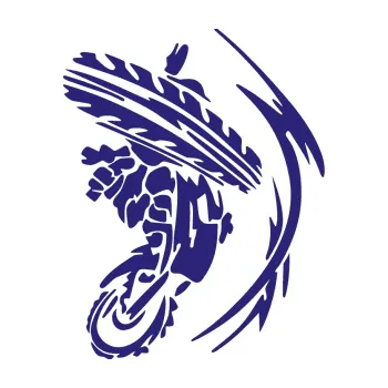 Samolepící dekorace Motorka 010 pravá (22 - střední modrá) SAMOLEPKA NA AUTO, NÁLEPKA, FÓLIE, POLEP, TUNING, VLASTNÍ TEXT, TISK, AUTOSAMOLEPKY.cz, POLEPY, OBRÁZEK, LOGO, 3D STICKERS