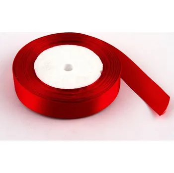 Stuha Satén stuha 2 cm, 23 m, červená