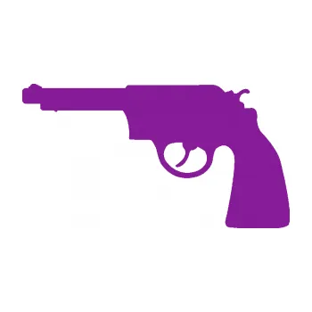 Polep vozidla SAMOLEPKA Revolver 002 levá (14 - fialová) NA AUTO, NÁLEPKA, FÓLIE, POLEP, TUNING, VLASTNÍ TEXT, TISK, AUTOSAMOLEPKY.cz, POLEPY, OBRÁZEK, LOGO, SAMOLEPKY