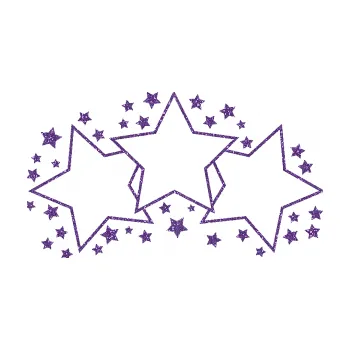 Samolepící dekorace Hvězdy a hvězdičky dekor (87 - Ultra Metalic fialová) SAMOLEPKA NA AUTO, NÁLEPKA, FÓLIE, POLEP, TUNING, VLASTNÍ TEXT, TISK, AUTOSAMOLEPKY.cz, POLEPY, OBRÁZEK, LOGO, 3D STICKERS