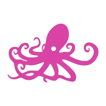 Samolepící dekorace Chobotnice 001 levá (16 - růžová) SAMOLEPKA NA AUTO, NÁLEPKA, FÓLIE, POLEP, TUNING, VLASTNÍ TEXT, TISK, AUTOSAMOLEPKY.cz, POLEPY, OBRÁZEK, LOGO, 3D STICKERS