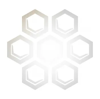 Samolepící dekorace SAMOLEPKA Plástve 001 levá (82 - odrazková reflexní bílá) NA AUTO, NÁLEPKA, FÓLIE, POLEP, TUNING, VLASTNÍ TEXT, TISK, AUTOSAMOLEPKY.cz, POLEPY, OBRÁZEK, LOGO, SAMOLEPKY