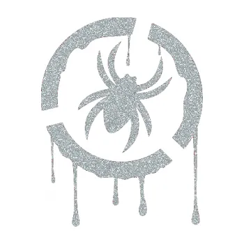 Samolepící dekorace Pavouk 001 - pravá (91 - Ultra Metalic stříbrná metalíza) SAMOLEPKA NA AUTO, NÁLEPKA, FÓLIE, POLEP, TUNING, VLASTNÍ TEXT, TISK, AUTOSAMOLEPKY.cz, POLEPY, OBRÁZEK, LOGO, 3D STICKERS