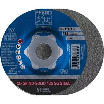 Brusný kotouč Pferd brusný kotouč CC-GRIND-SOLID 125 SG STEEL