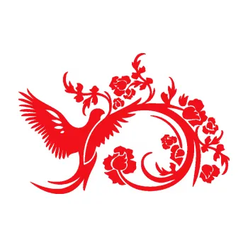 Samolepící dekorace SAMOLEPKA Květina 011 levá ptáček s květy (10 - červená) NA AUTO, NÁLEPKA, FÓLIE, POLEP, TUNING, VLASTNÍ TEXT, TISK, AUTOSAMOLEPKY.cz, POLEPY, OBRÁZEK, LOGO, SAMOLEPKY