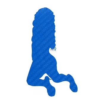 Polep vozidla Erotická žena 038 levá (57 - 3D karbon modrý) SAMOLEPKA NA AUTO, NÁLEPKA, FÓLIE, POLEP, TUNING, VLASTNÍ TEXT, TISK, AUTOSAMOLEPKY.cz, POLEPY, OBRÁZEK, LOGO, 3D STICKERS