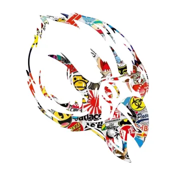 Samolepicí dekorace na vozidlo Predators 073 pravá (83 - Sticker bomb) SAMOLEPKA NA AUTO, NÁLEPKA, FÓLIE, POLEP, TUNING, VLASTNÍ TEXT, TISK, AUTOSAMOLEPKY.cz, POLEPY, OBRÁZEK, LOGO, 3D STICKERS