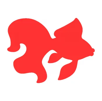 Polep vozidla SAMOLEPKA Ryba 019 pravá závojnatka (02 - světle červená) NA AUTO, NÁLEPKA, FÓLIE, POLEP, TUNING, VLASTNÍ TEXT, TISK, AUTOSAMOLEPKY.cz, POLEPY, OBRÁZEK, LOGO, SAMOLEPKY