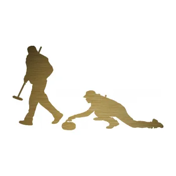 Polep vozidla Curling team 001 levá (64 - škrábaný kov zlatý) SAMOLEPKA NA AUTO, NÁLEPKA, FÓLIE, POLEP, TUNING, VLASTNÍ TEXT, TISK, AUTOSAMOLEPKY.cz, POLEPY, OBRÁZEK, LOGO, 3D STICKERS