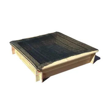 Pískoviště T-Wood Čtyřhranné pískoviště se sítí 120 x 120 x 26 cm přírodní